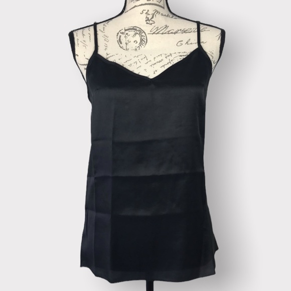 BLUGIRL FOLIES, Silk Chiffon Lace Trim Blouse with Inner Cami, Size 8 - Picture 7 of 16